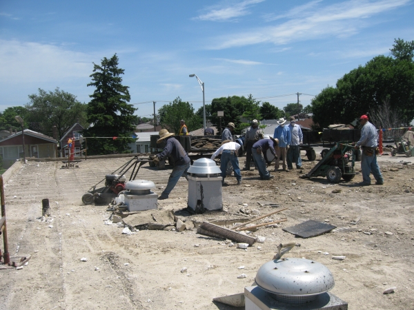 Milwaukee Rooftop Jobsite with OSHA Fall Protection Violations